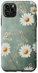 Coque pour iPhone 11 Pro Max Fleurs sauvages bohème botaniques vert sauge