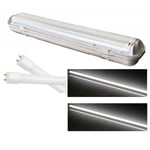 REGLETTE SUPPORT ETANCHE LED 150CM 32W A DOUBLE TUBE LED T8 150CM - 5120 LUMENS