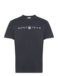 Printed Graphic Ss T-Shirt Black GANT