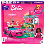 Mega Barbie Convertible & Ice Cream Stand Building Set