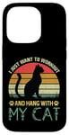 Coque pour iPhone 14 Pro Fitness I Just Want To Workout Hang With My Cat Lover