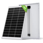 Panneau Solaire Monocristallin 120W 12V avec Cadre en Aluminium,Hors Réseau Haute Efficacité,Panneaux Solaires pour Caravane, Camping-car, Bateau, Maison, Jardin,Camper Van Trailer