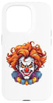 Coque pour iPhone 15 Pro Costume de clown maléfique effrayant effrayant pour Halloween