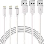 Pack iPhone 2M laddningskabel MFi-certifierad Lightning-kabel med KLB