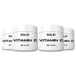 4 x SOLID Nutrition Vitamin C, 90 caps