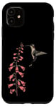 Coque pour iPhone 11 Colibri oiseau floral cloches corail fleur fille plante maman