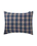 Lexington Denim Blue/Beige Checked Cotton Flannel Örngott 65x65 cm