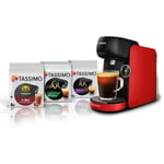 Kaffemaskin + 3 T-skivor - BOSCH - TASSIMO FINESSE TAS163E - 1400 W - 0,7 L - Multidrinkar - IntensityBoost - Svart