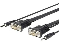 VivoLink PROVGAMCS7 câble vidéo et adaptateur 7 m VGA (D-Sub) + 3,5 mm Noir - Câbles vidéo et adaptateurs (7 m, VGA (D-Sub) + 3,5 mm, VGA (D-Sub) + 3,5 mm, Mâle, Mâle, Droit)