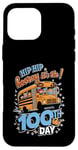 Coque pour iPhone 16 Pro Max 100 Days of School Bus Driver Kids Teacher Hooray 100