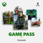 Abonnement de 6 mois au Xbox Game Pass pour Console