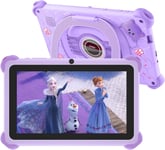 Tablette Enfants 7 Pouces Andriod Tablette Pour Enfants Quad Core,2 Go Ram 32 Go Rom 128 Go Extension Contrôle Parental Tablette Educative Et Divertissante Avec Etui Antichoc Wifi Youtube Google Play