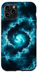 iPhone 11 Pro Turquoise Clouds Lights Fog Space Case