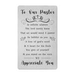 Gezxin Pastor Appreciation Card Gifts for Women Men- Gifts for Pastors Appreciation Day Anniversary Birthday Ideas- Christmas Valentines Day Easter Presents