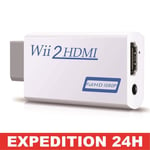 Adaptateur Wii vers H-D-MI, Convertisseur Wii vers H-D-MI,Connecteur de Console de Jeu Wii vers vidéo H-D-MI 60Hz 720P 1080P +