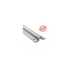 Deco Fer Forge - Rail pour portail coulissant à visser au sol - Gorge Ronde de 20mm - Longueur de 3000mm, largeur de 75mm et épaisseur de 4mm - En