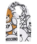 Moschino écharpe en laine femme teddy bear 30778M2950002 White Bianco