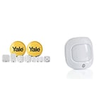 Yale IA-340 Security System, White & AC-PETPIR Alarm Pet Friendly Motion Detector - Sync Smart Home Alarm -200 m range - Works with Alexa, The Google Assistant - Philips Hue