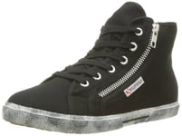 Superga 2224-cotdw s0070 K0 – Chaussures en Toile pour Femme - Noir - Negro (999 Black), 37 EU