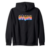 Chingona Mexican Girls Woman Boss Power Zip Hoodie