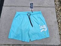 John Richmond swim shorts Sky Fluo L SwimBoxer Pool Shorts R.R.P £110