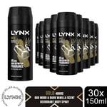 Lynx Body Spray 48-Hour High Definition Fragrance Deodorant For Men 150ml, 30pk