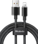 Mcdodo Dichromatic USB-A til Lightning-kabel - Svart/1,2 meter