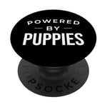 Funny Puppy Dog Lover Powered by Puppies PopSockets PopGrip Adhésif