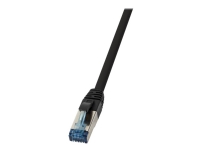 LogiLink 10G - Koblingskabel - RJ-45 (hann) til RJ-45 (hann) - 50 m - SFTP - CAT 6a - halogenfri, utendørs - svart