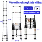 2M-6M Telescopic Ladder Hook Ladder Multi-Purpose Extendable Folding Ladders