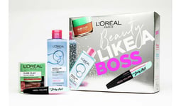 L'Oreal Paris Beauty Like a Boss Gift Set. Clay Mask, Mascara, Micellar Water