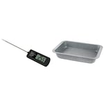 Heston Blumenthal Precision Indoor/Outdoor Meat Thermometer by Salter + Salter BW02774G Marble Collection Carbon Steel 36cm Non Stick Roasting Pan