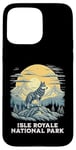 Coque pour iPhone 15 Pro Max Isle Royale National Park Grey Wolf Vacation Wildlife