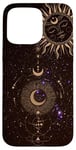 iPhone 15 Pro Max Sun Moon and Stars Aesthetic Celestial Case