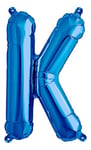 Ballon en aluminium avec lettre K Bleu 40,6 cm