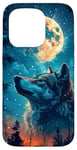 iPhone 15 Pro Wolf Full Moon Mystical Wolf Lover Case