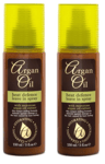 2 x Heat Defence Protector Leave In Spray With Moroccan Argan Oil Extract 150 ml