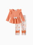 PATPAT Vêtements pour bébé femelle, ensemble pour bébé - robe et leggins pour bébé, body nouveau-né, robe de baptême fille, cadeau pour fille femelle, robe de cérémonie de bébé, bébé femme 3-24 mois,