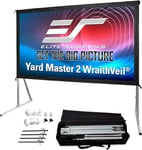 Elite Screens Yardmaster 2 Dual, 135-inch 16:9, Front/Rear 4K Ultra HD Ready Indoor/Outdoor Projector Screen OMS135H2-Dual