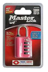 Master Lock 4691DWD TSA Approved Set Your Own Word Combination Lock,1 Pack, Assorted, Colors May Vary, Pack of 1