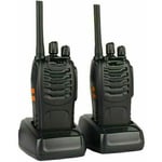 Litzee - Talkie walkie Longue portée 88EVersion Mise à Niveau du 888S Walkie Talkies Vox Rechargeable Pmr 446 MHz 1500 mAh 16 Canaux, avec des