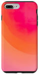 Coque pour iPhone 7 Plus/8 Plus Rose et orange dégradé mignon aura esthétique
