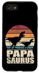 Coque pour iPhone SE (2020) / 7 / 8 Papasaurus Rex Père Dinosaure Famille Dino Papa Papa Saurus