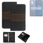 Wallet Case for Nokia G310 5G Protective Case + Cell Phone Case Brown Booklet Sn