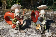 80117 FIGURINE TROLL 2  ROND DE SERVIETTE CUISINIER PIXIE ELFE PIXIES FEE  PROMO