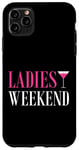 Coque pour iPhone 11 Pro Max Martini rose assorti pour femme
