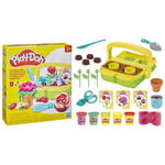 Play-Doh Mon jardin de fleurs, coffret de pâte à modeler inspiré du jardinage et de la nature, loisirs créatifs pour enfants, dès 3