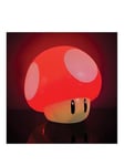 Super Mario Brothers Toad Mushroom Light - Offically Licensed With Level-Up Sound, Collectible Light Up Figure For Gamers