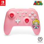 Manette sans fil PowerA pour Nintendo Switch - Princess Peach Rose, manette, manette de jeu, manette filaire, sous licence officielle