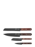 Lion Sabatier Knife Set Phenix 4-Pack Svart